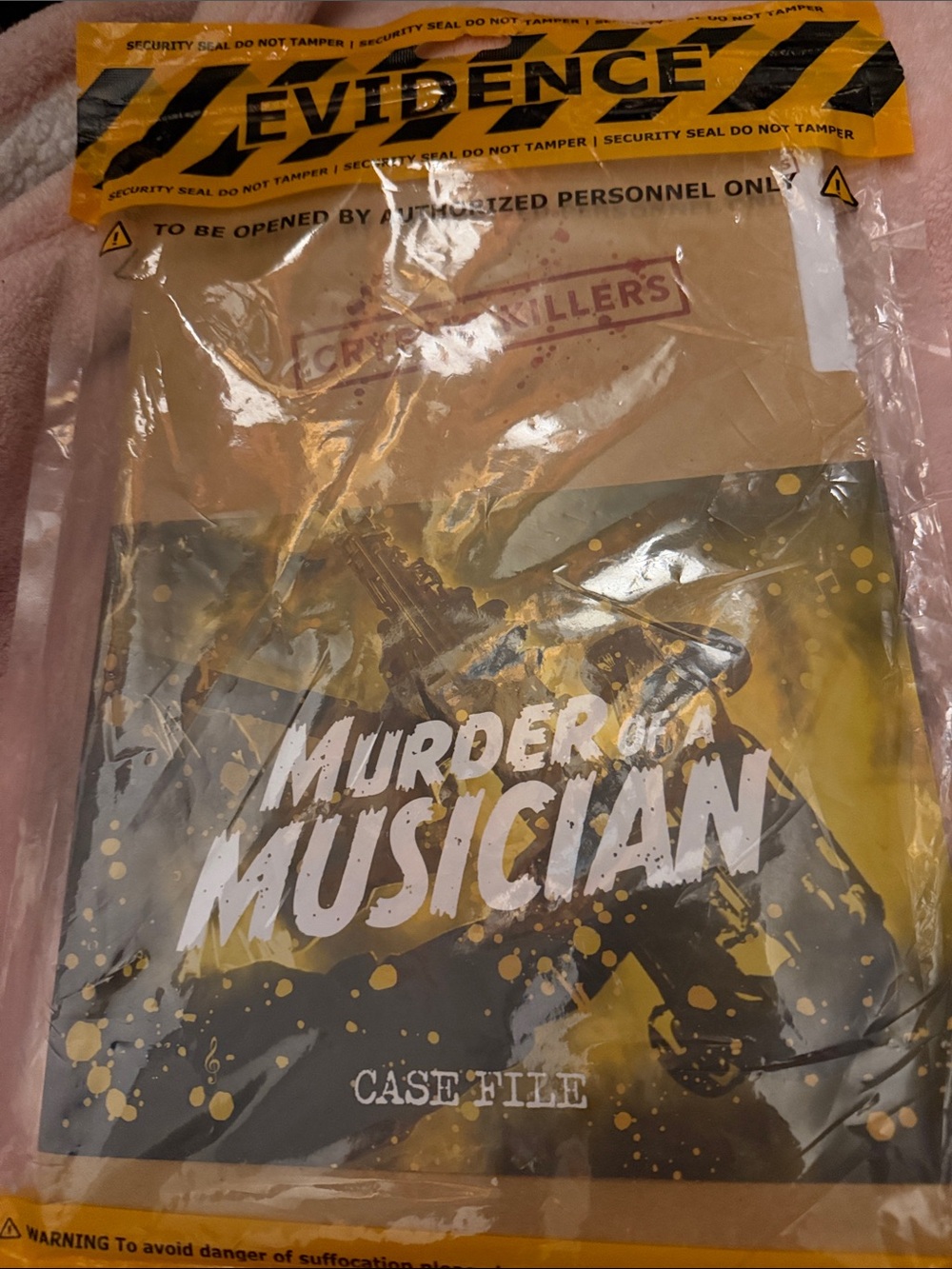 Murder of a Musician Case File Evidence Bag